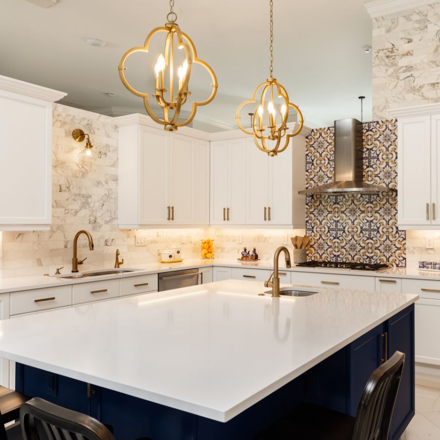 Once you’ve chosen the perfect material for your countertops, the next step in our process is the installation.